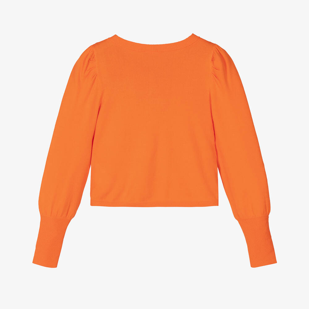 iDO Для младших-Оранжевый вязаный кардиган | Childrensalon Outlet