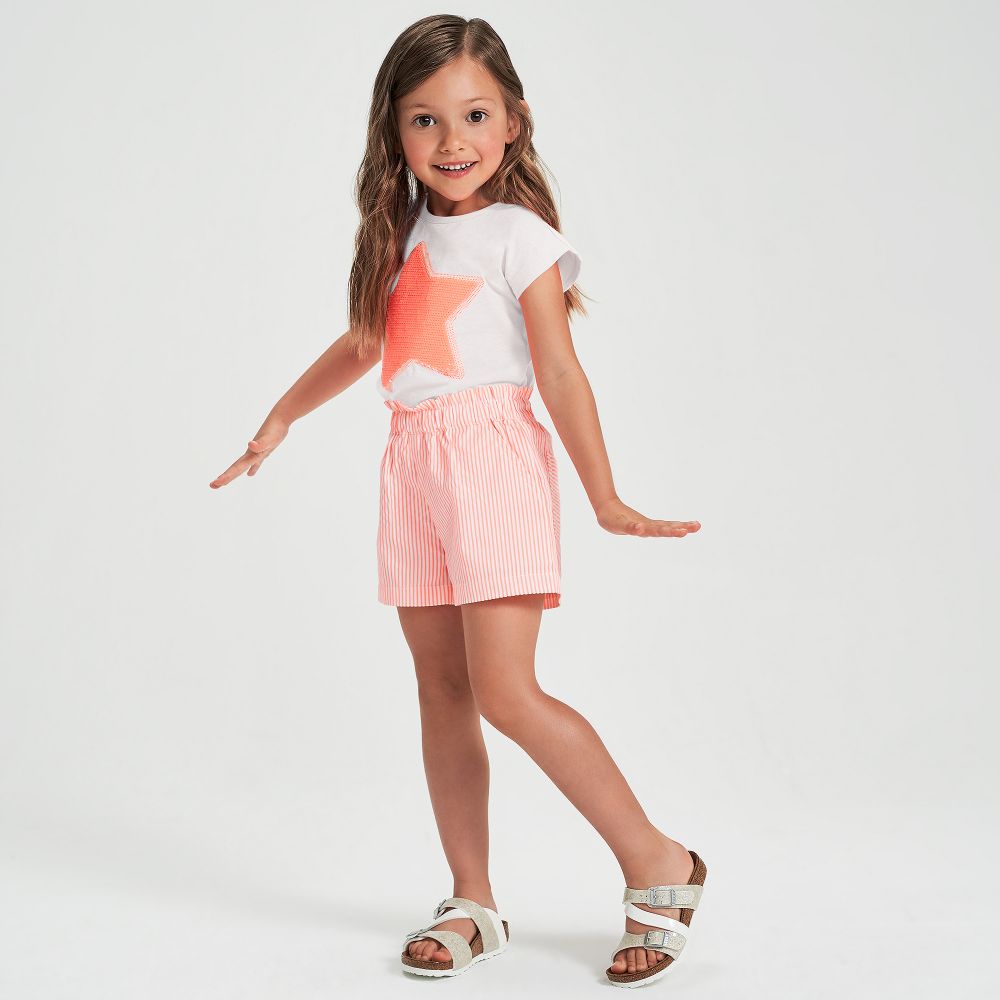 Girls striped clearance shorts