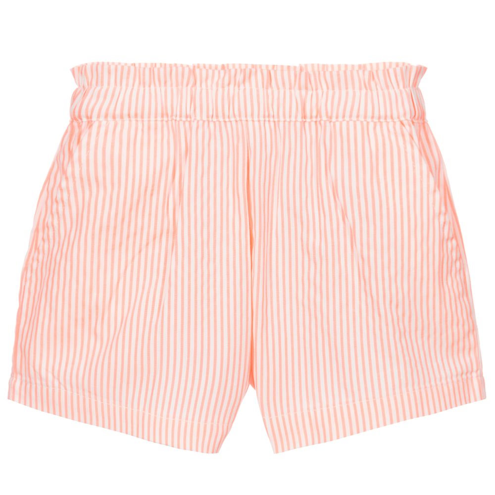 Orange striped shorts shop