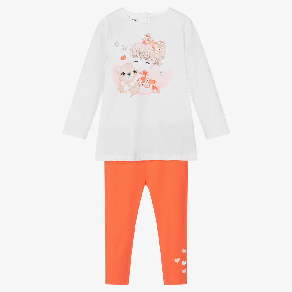 iDO Baby - Oranges Baumwoll-Leggings-Set | Childrensalon