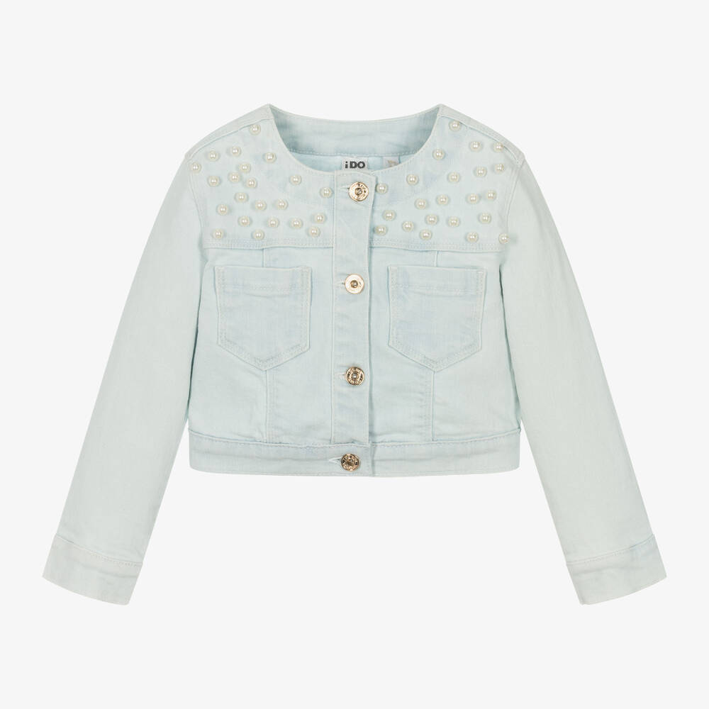 Girls Pale Blue Denim Jacket