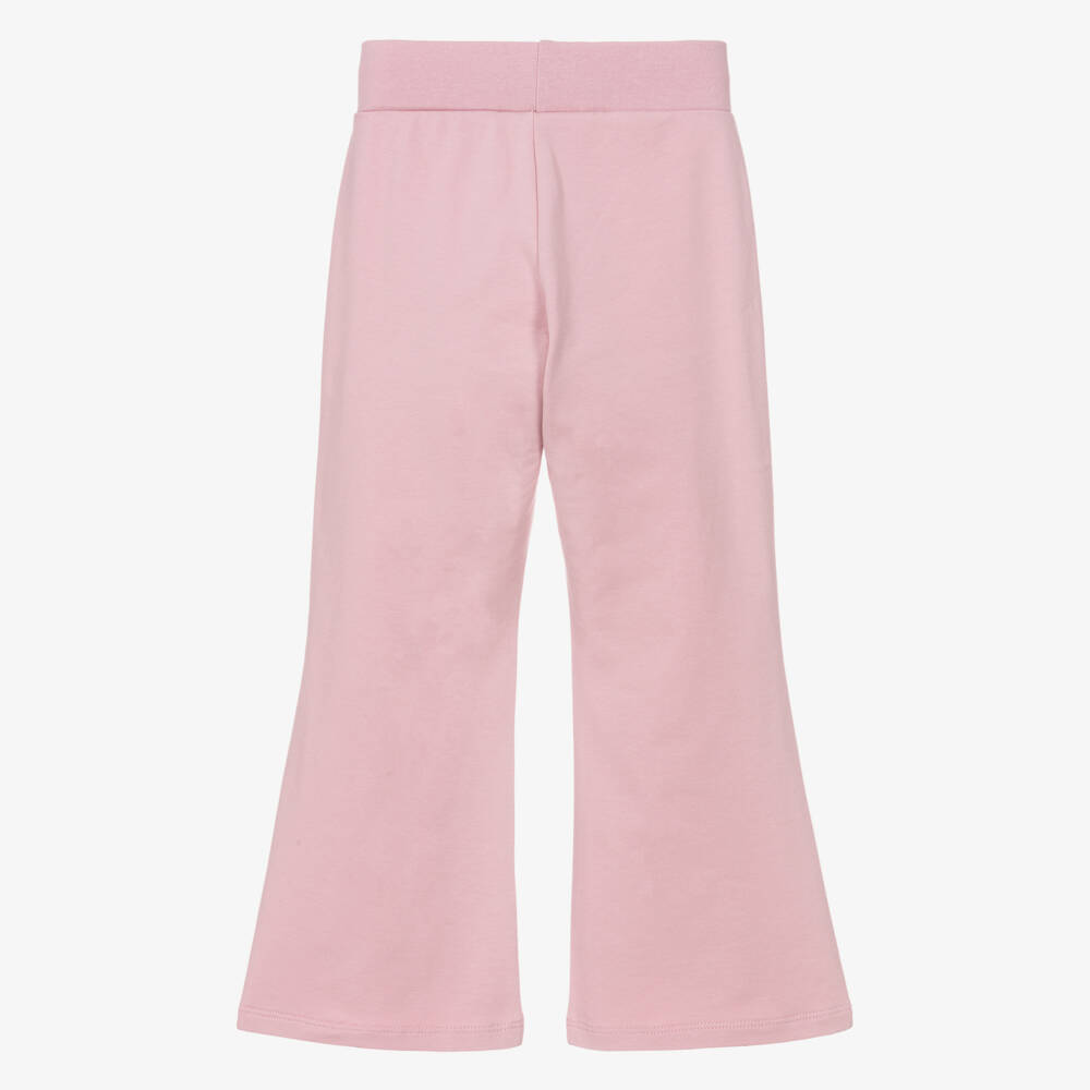 iDO-Girls Pale Pink Cotton Jersey Joggers | Childrensalon Outlet
