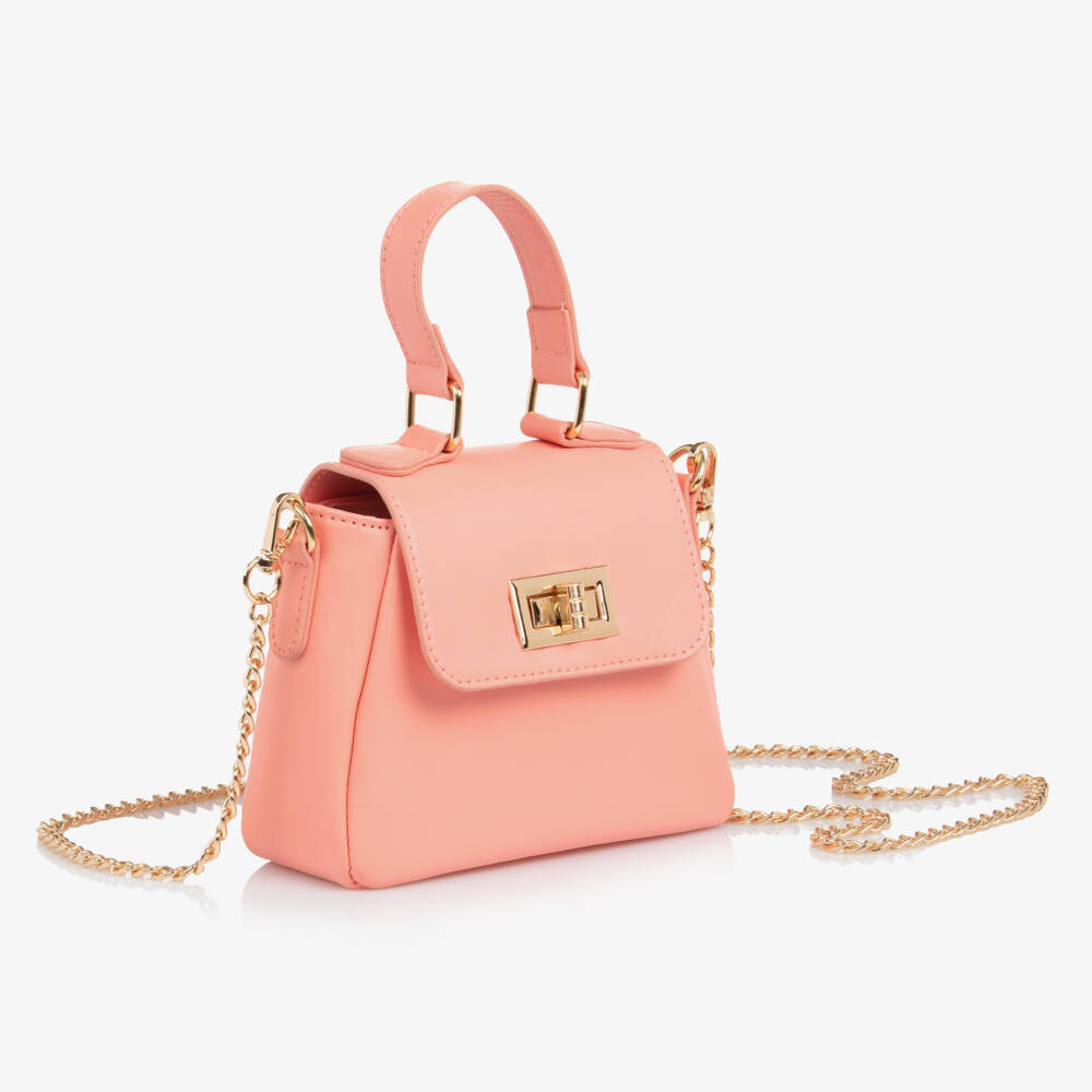iDO Junior-Girls' Petite Pink Leatherette Purse | Childrensalon Outlet