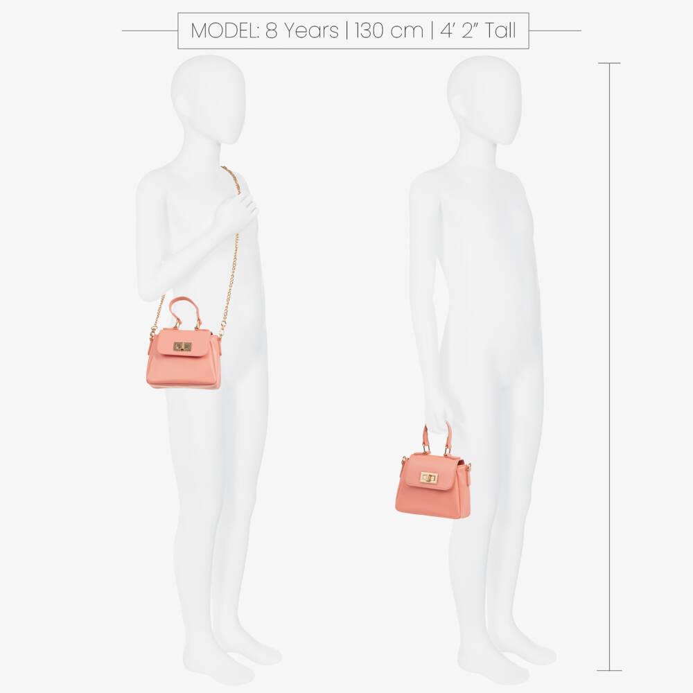 iDO Junior-Girls' Petite Pink Leatherette Purse | Childrensalon Outlet