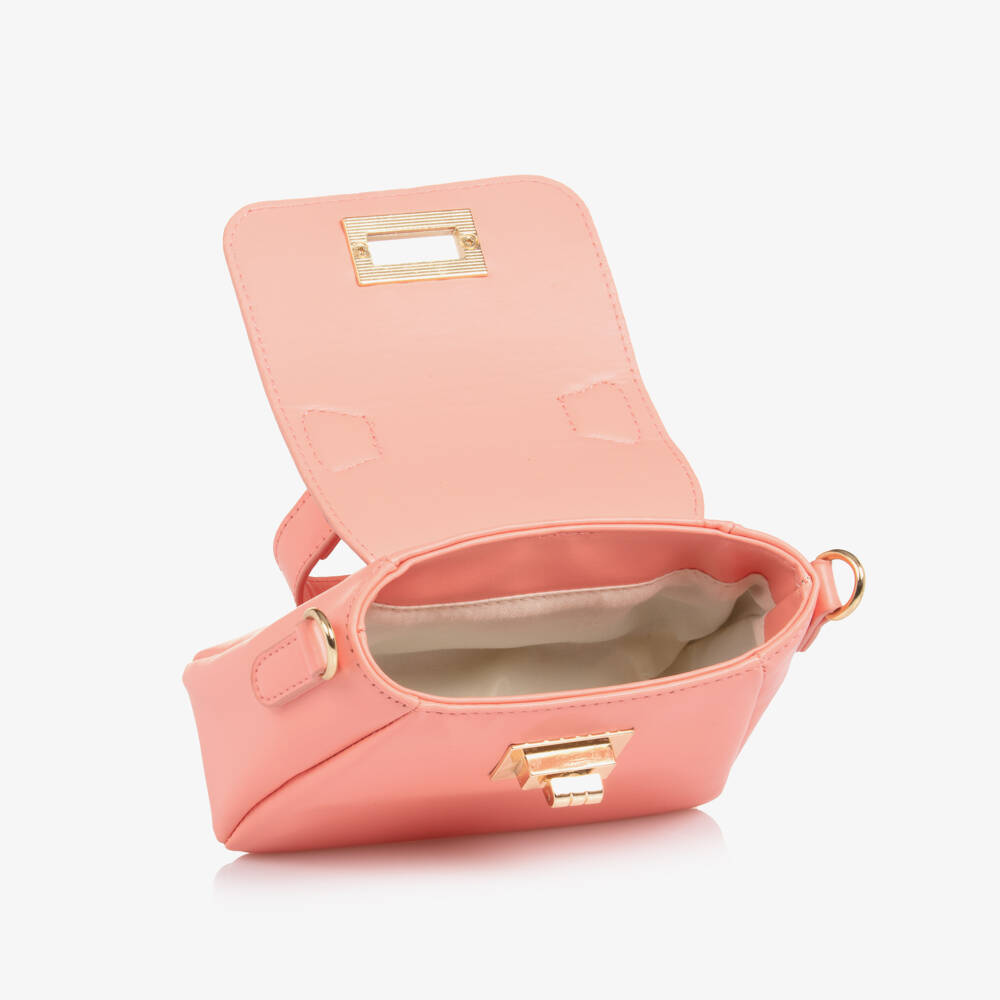 iDO Junior-Girls' Petite Pink Leatherette Purse | Childrensalon Outlet