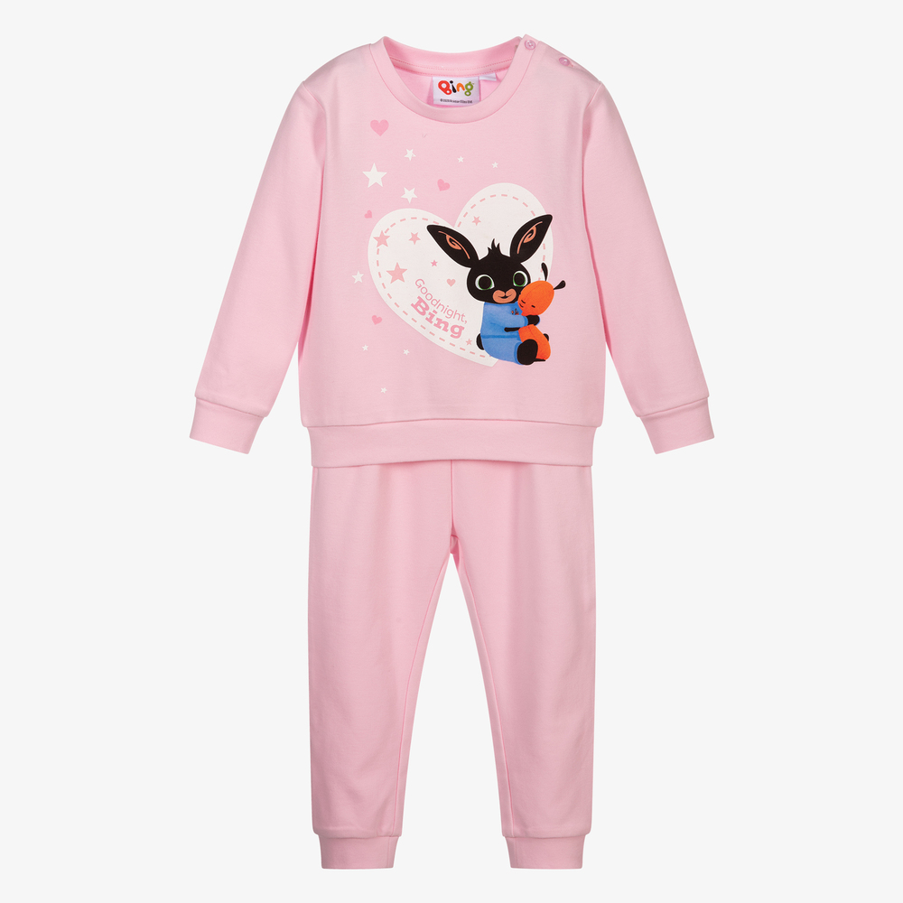iDO Baby - Розовая пижама с Кроликом Бингом для девочек | Childrensalon