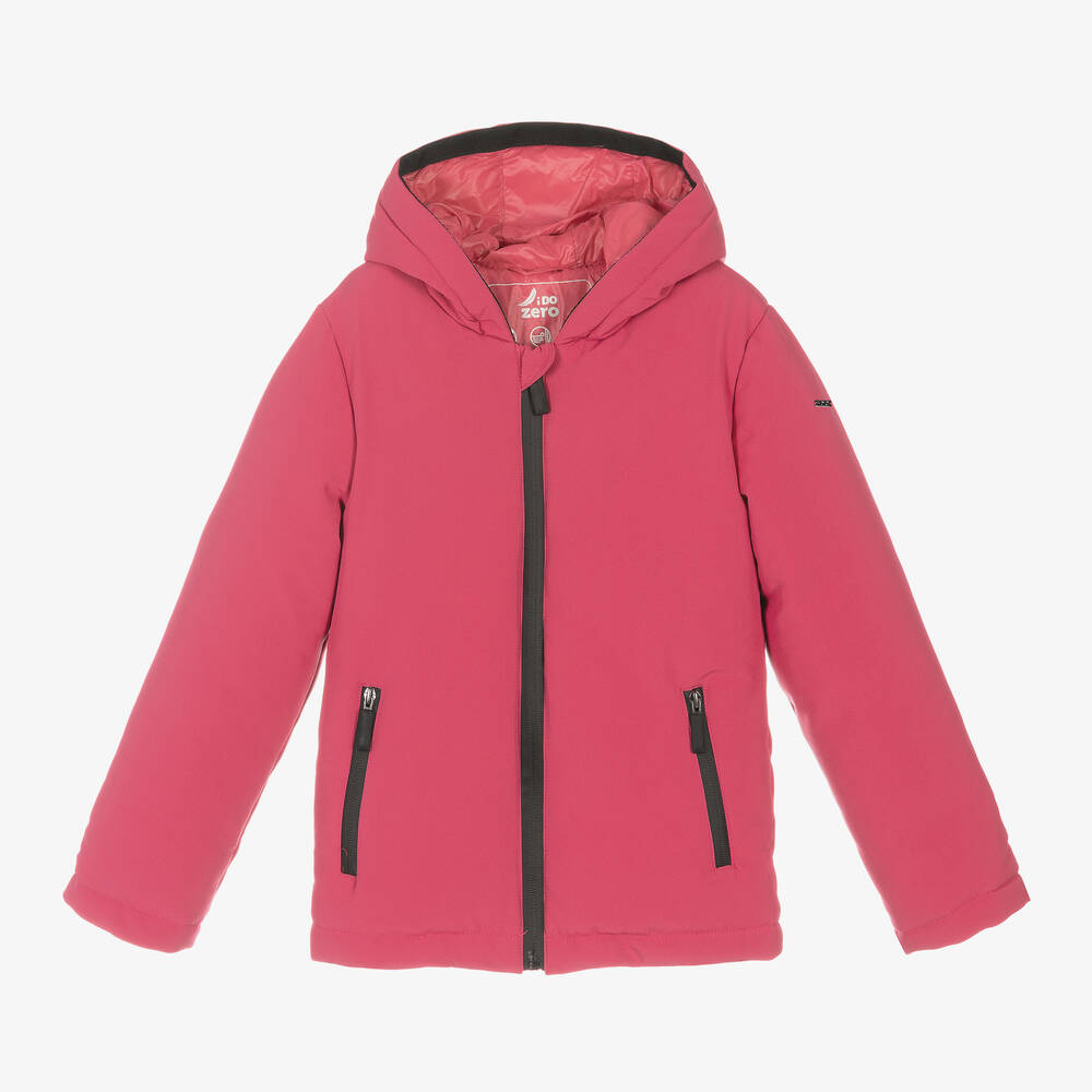 iDO Junior - Розово-черная куртка для девочек  | Childrensalon