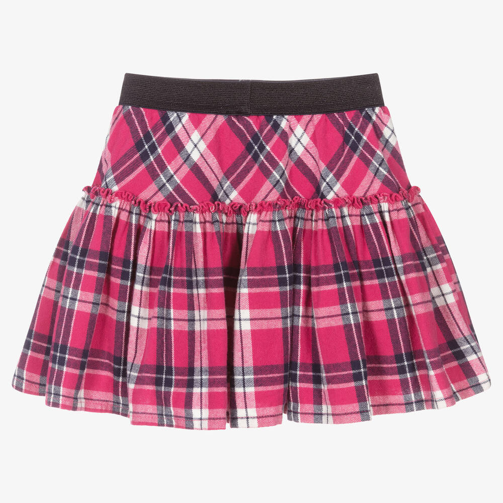 iDO Baby - Girls Pink Checked Skirt | Childrensalon