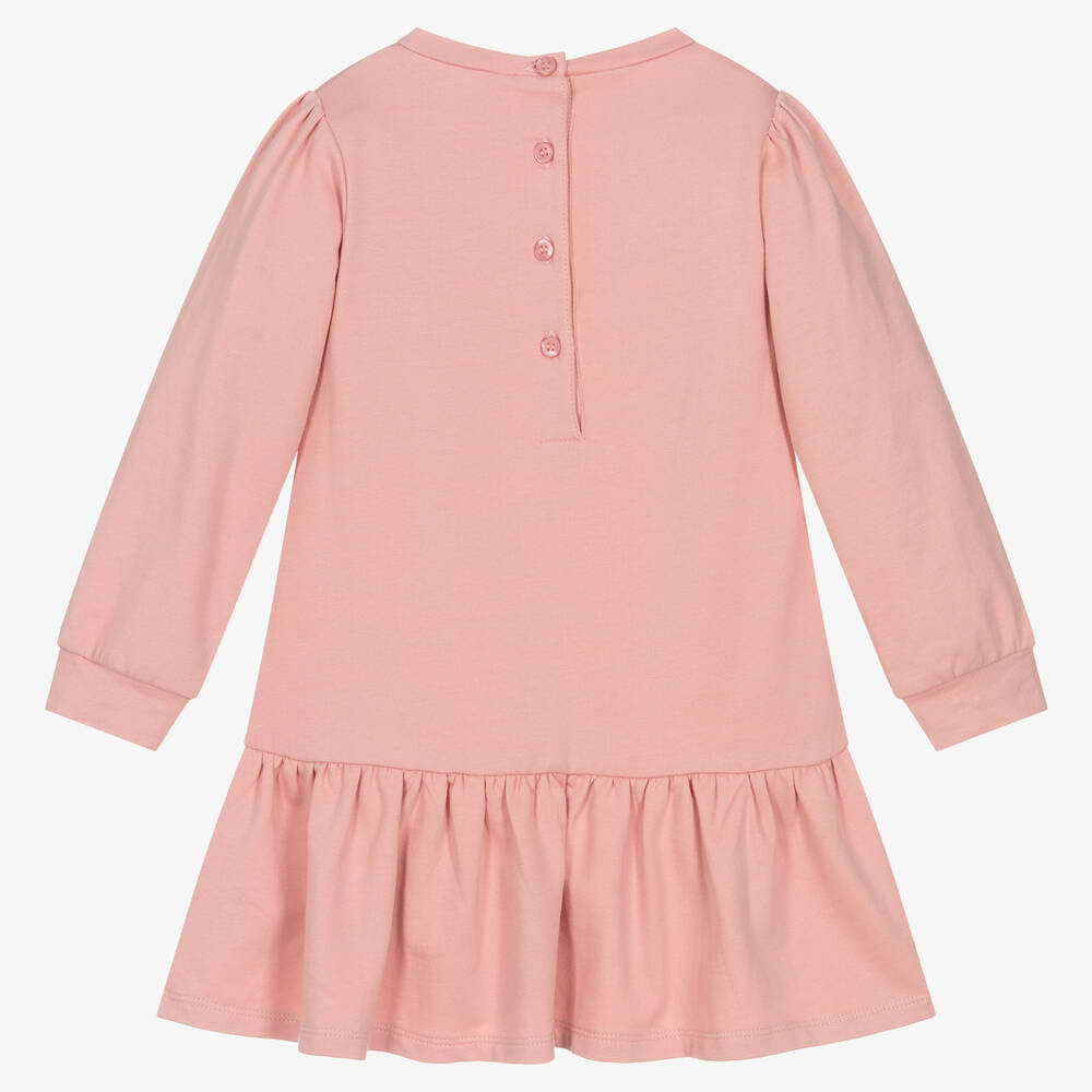 iDO Малыши-Розовое хлопковое платье с бантиками | Childrensalon Outlet