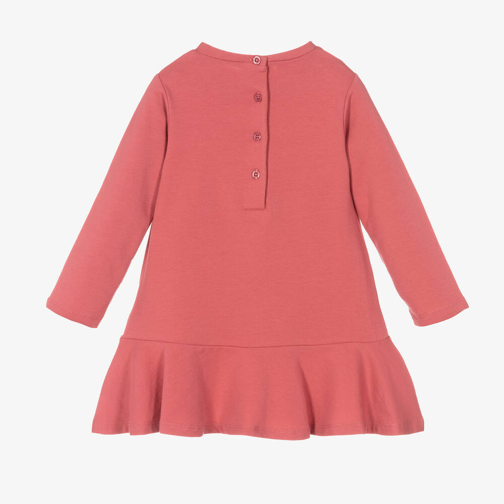iDO Baby-Girls Pink Cotton Dress | Childrensalon Outlet