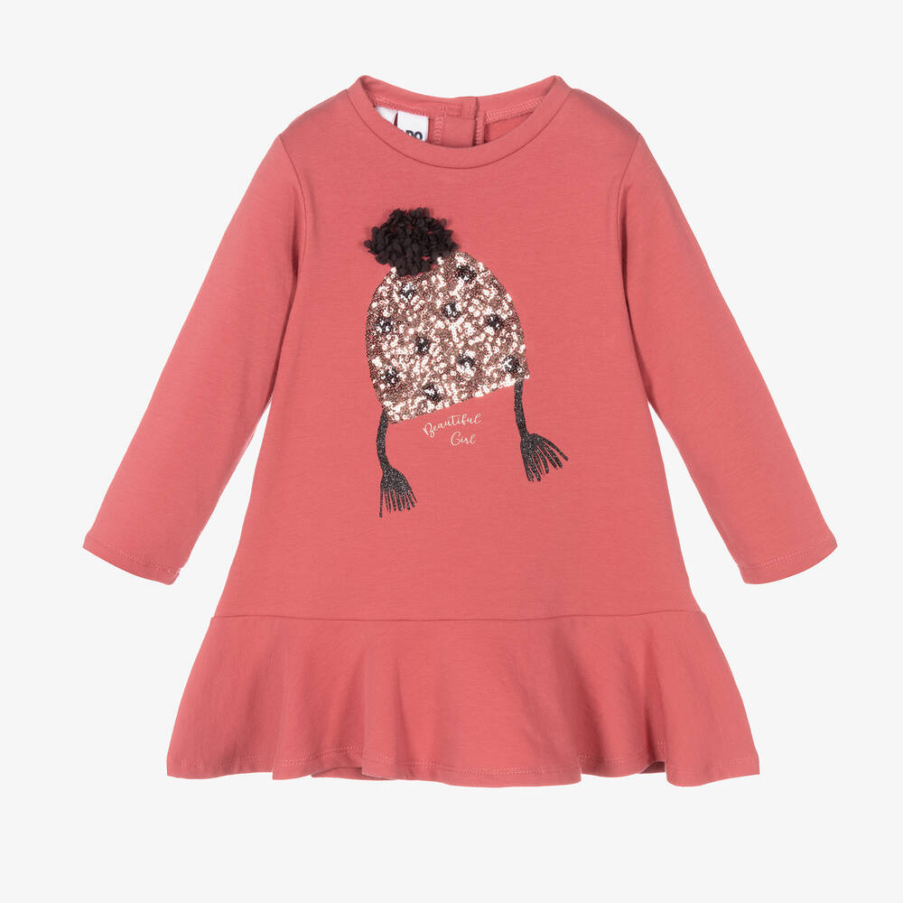 iDO Baby - Розовое хлопковое платье для девочек | Childrensalon
