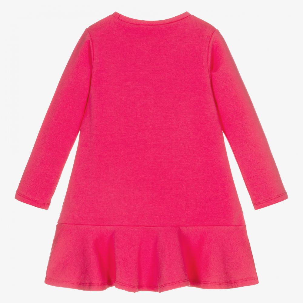iDO Baby-Girls Pink Cotton Jersey Dress | Childrensalon Outlet