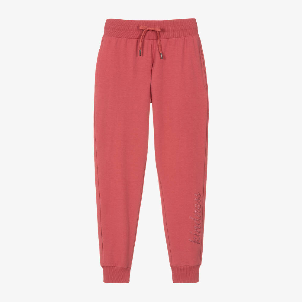 iDO Junior - Girls Pink Cotton Joggers | Childrensalon