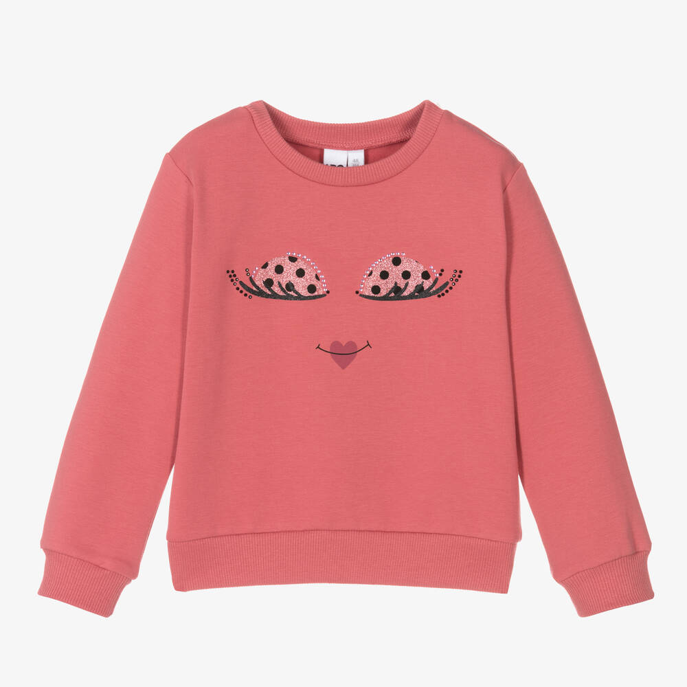 iDO Baby - Girls Pink Cotton Sweatshirt | Childrensalon