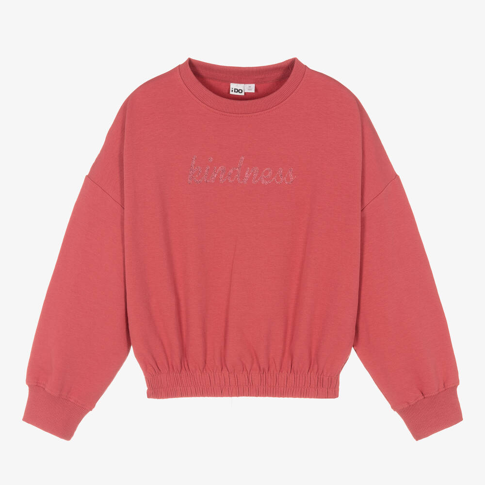 iDO Junior - Rosa Baumwoll-Sweatshirt (M) | Childrensalon