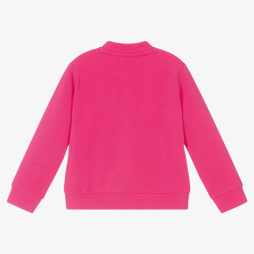 iDO Малыши-Girls Pink Cotton Zip-Up Top | Childrensalon Outlet