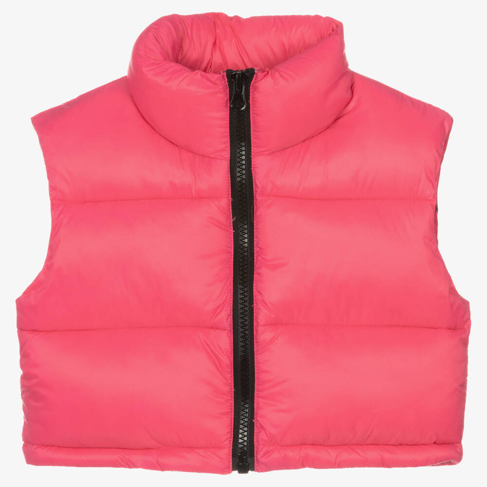 iDO Junior - Gilet court rose Fille | Childrensalon