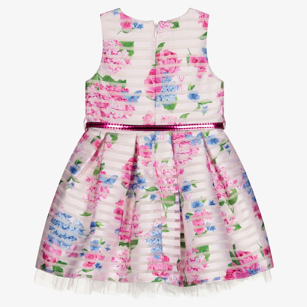 iDO Baby-Girls Pink Floral Dress | Childrensalon Outlet