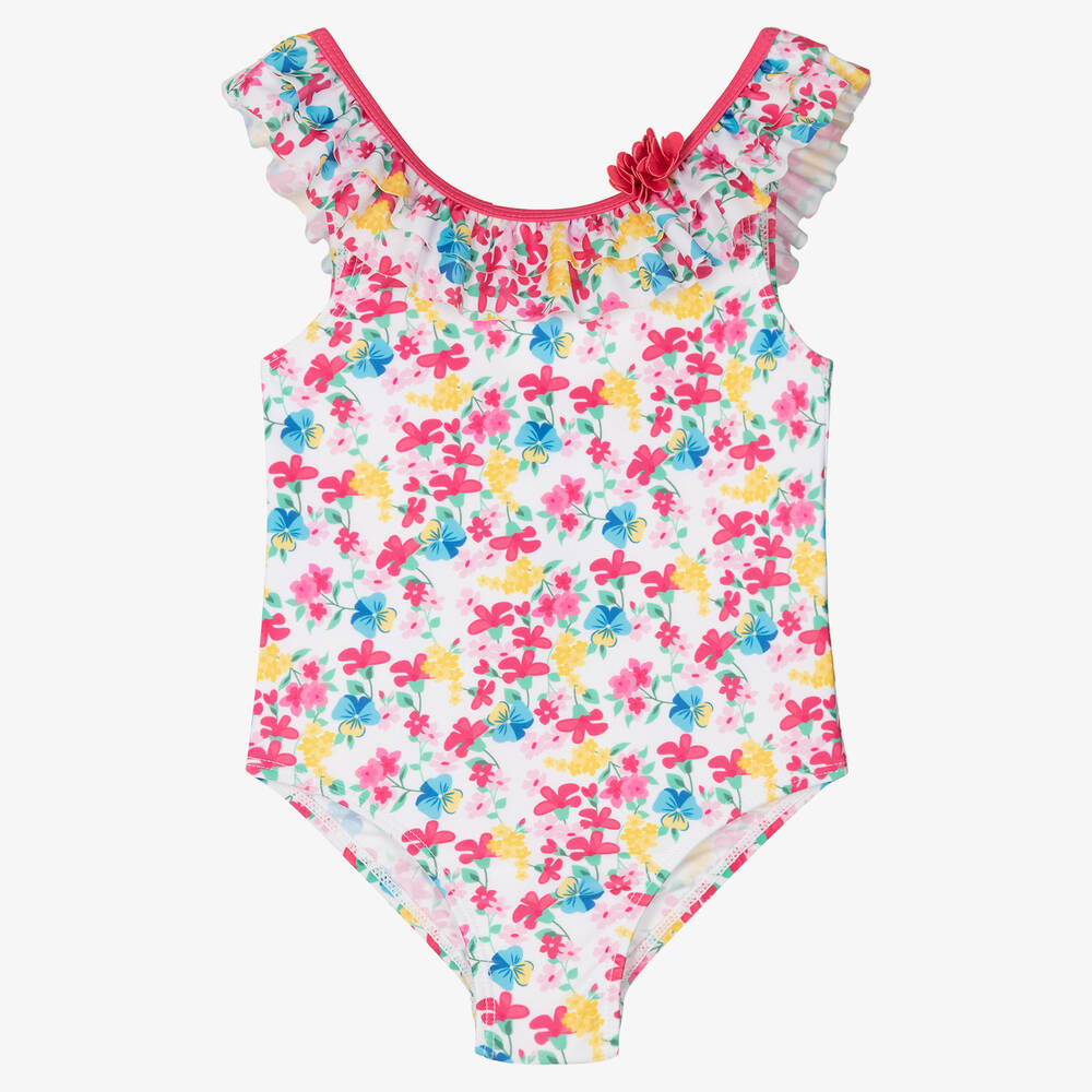 iDO Baby - Maillot de bain rose à fleurs fille | Childrensalon