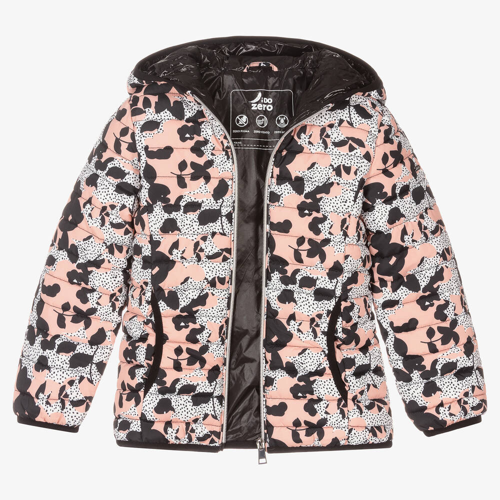 iDO Baby-Girls Pink Hooded Puffer Jacket | Childrensalon Outlet