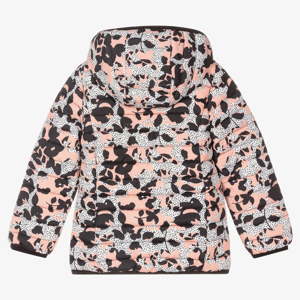 iDO Baby-Girls Pink Hooded Puffer Jacket | Childrensalon Outlet