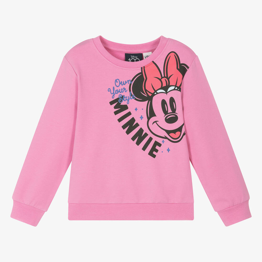 iDO Baby - Girls Pink Minnie Mouse Sweatshirt | Childrensalon