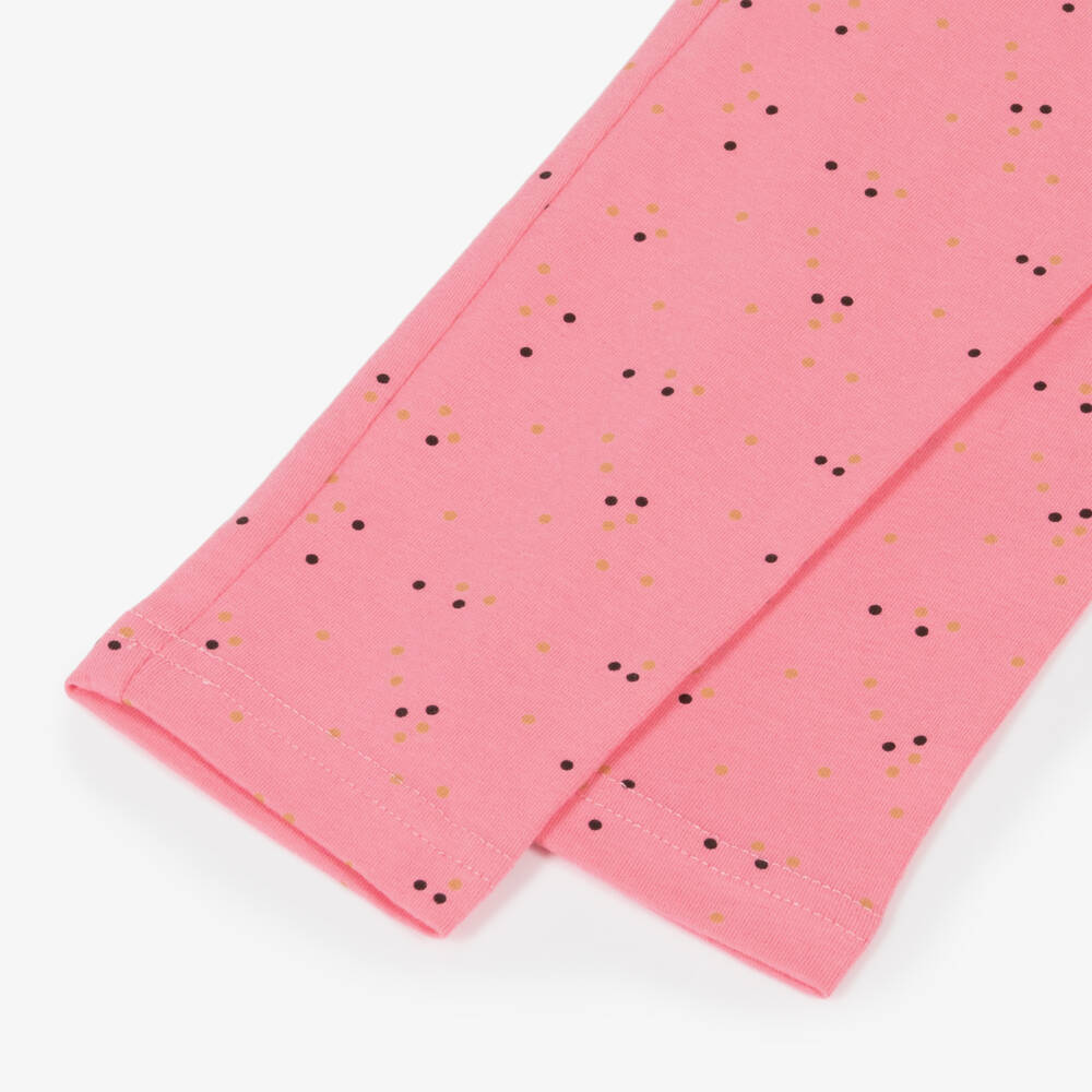 iDO Baby-Girls Pink Polka Dot Leggings | Childrensalon Outlet
