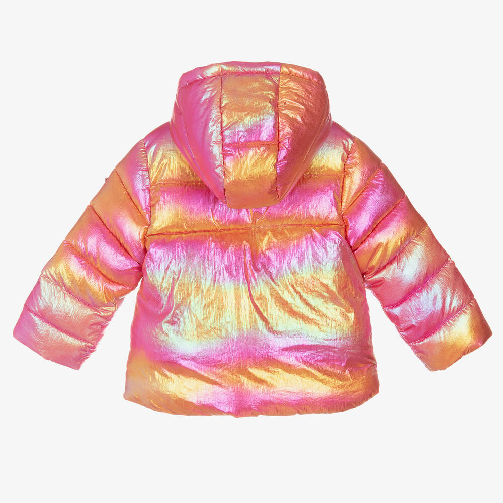 iDO Baby-Girls Pink Puffer Jacket | Childrensalon Outlet