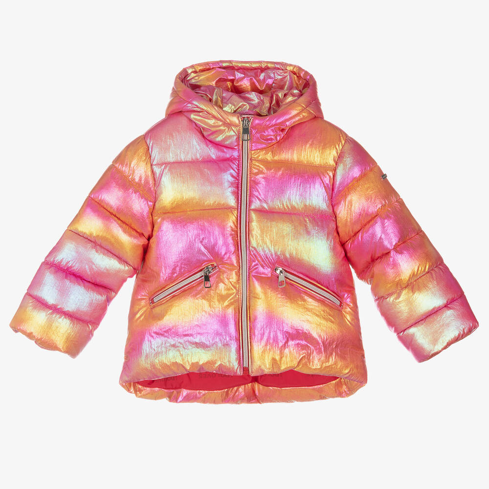 iDO Baby - Girls Pink Puffer Jacket | Childrensalon