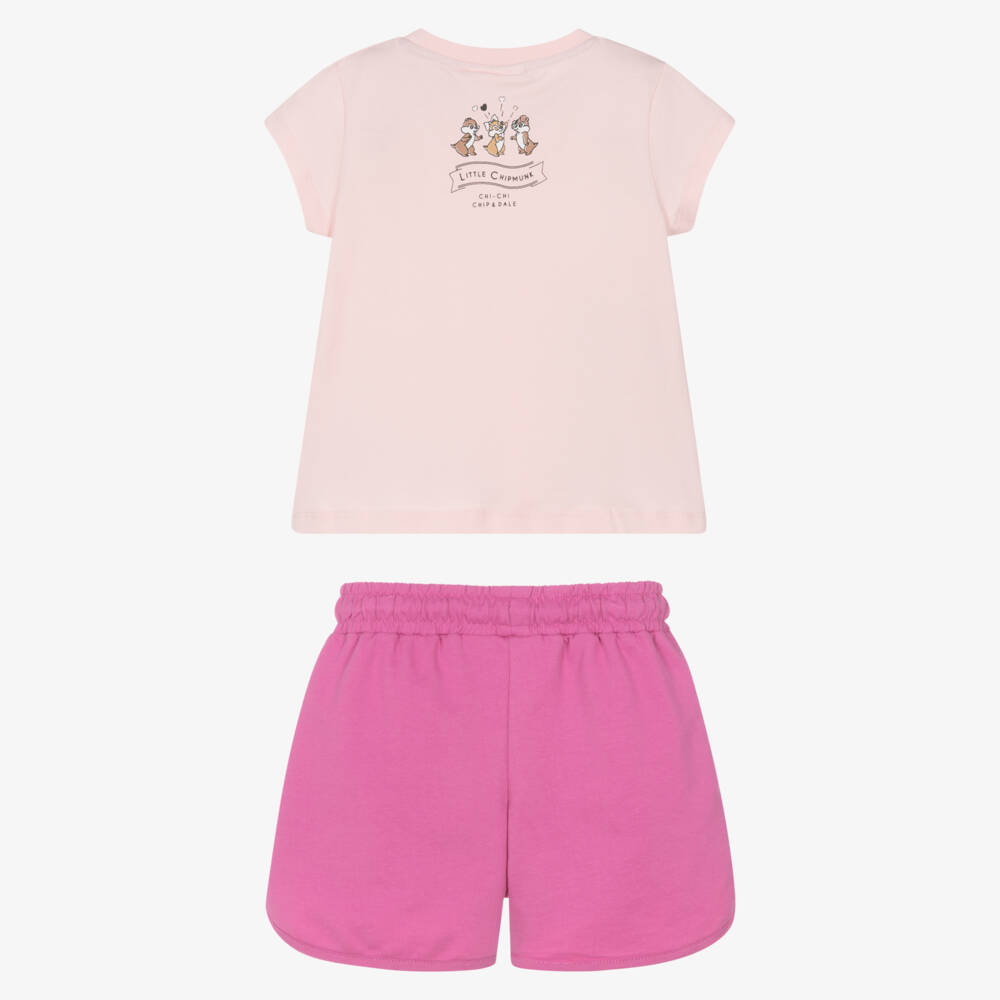 iDO Малыши-Розовый блестящий комплект шорт для девочек | Childrensalon Outlet