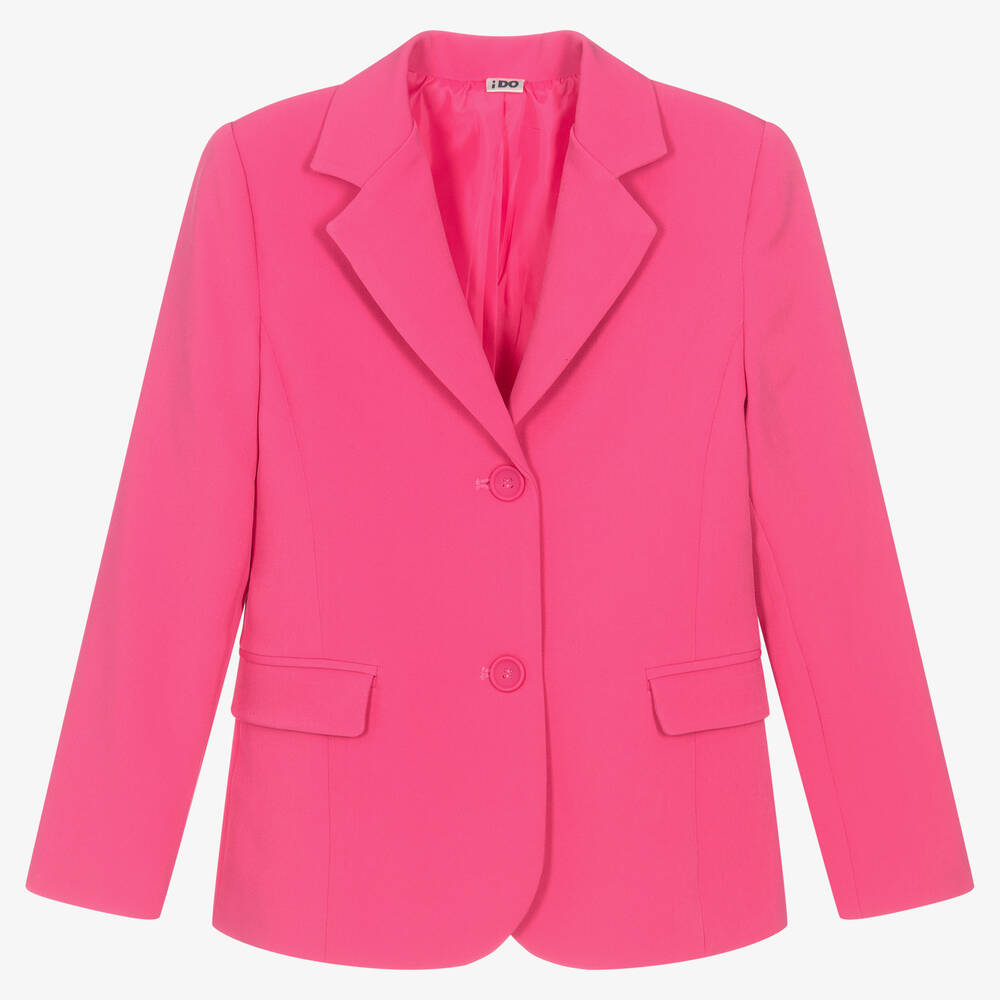 iDO Junior - Girls Pink Tailored Blazer | Childrensalon