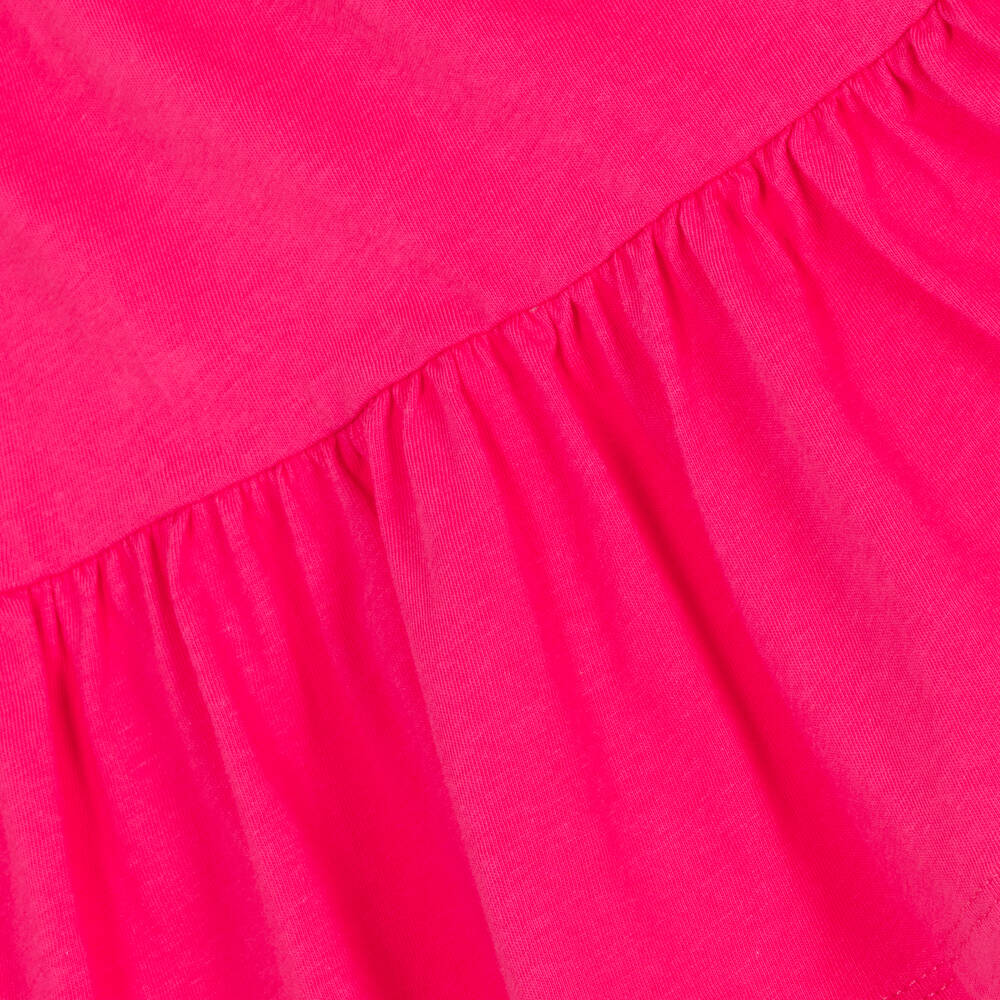 iDO Малыши-Розовое многоярусное платье из хлопка | Childrensalon Outlet