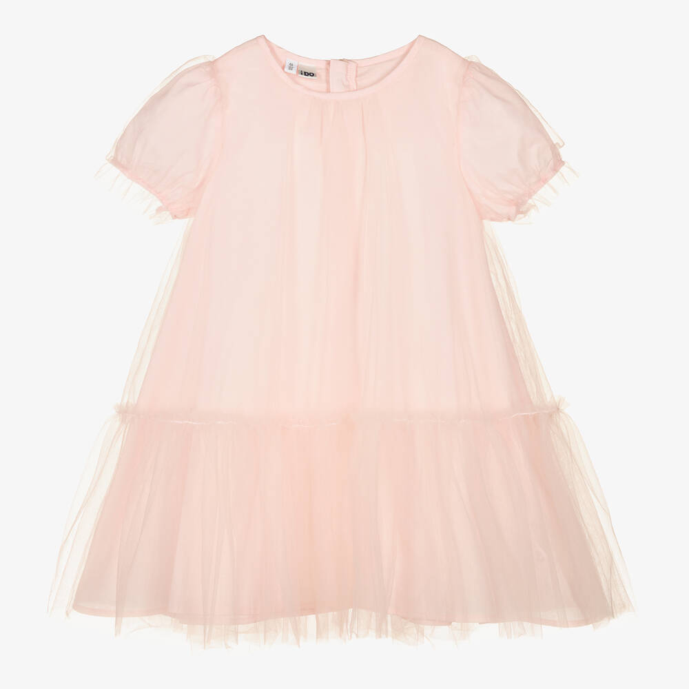 iDO Baby-Girls Pink Tulle Dress | Childrensalon Outlet