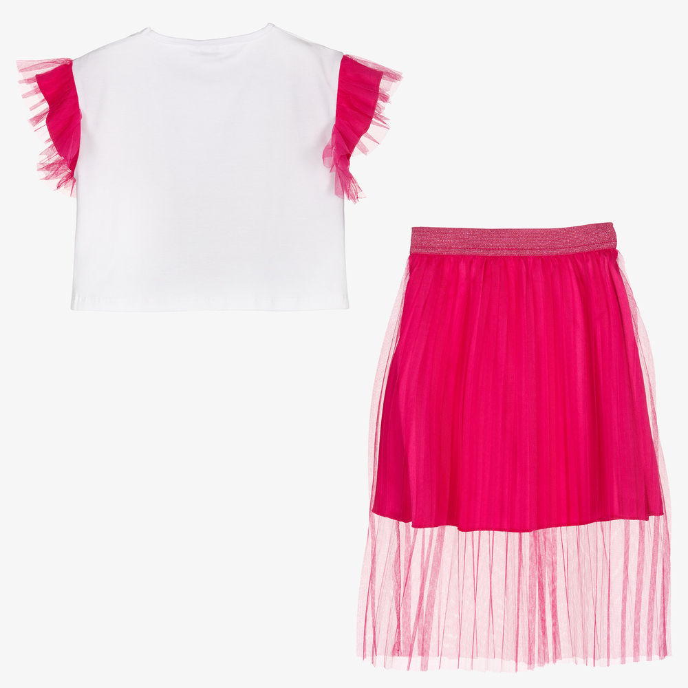 iDO Baby Girls Pink Tulle Skirt Set Childrensalon Outlet