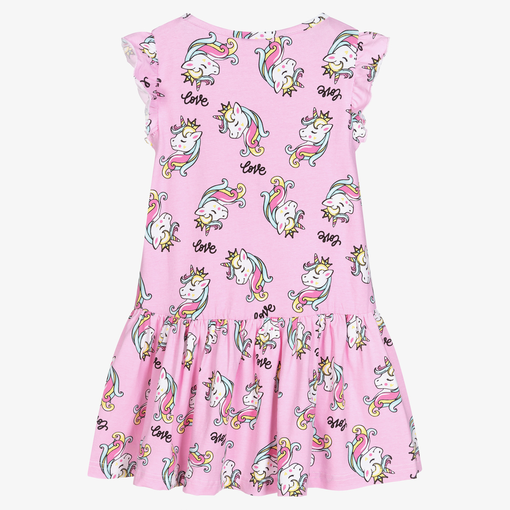 iDO Baby-Girls Pink Unicorn Dress | Childrensalon Outlet
