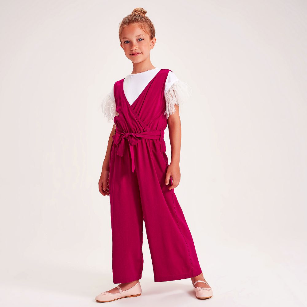 Tween Jumpsuit ~ Hot Pink