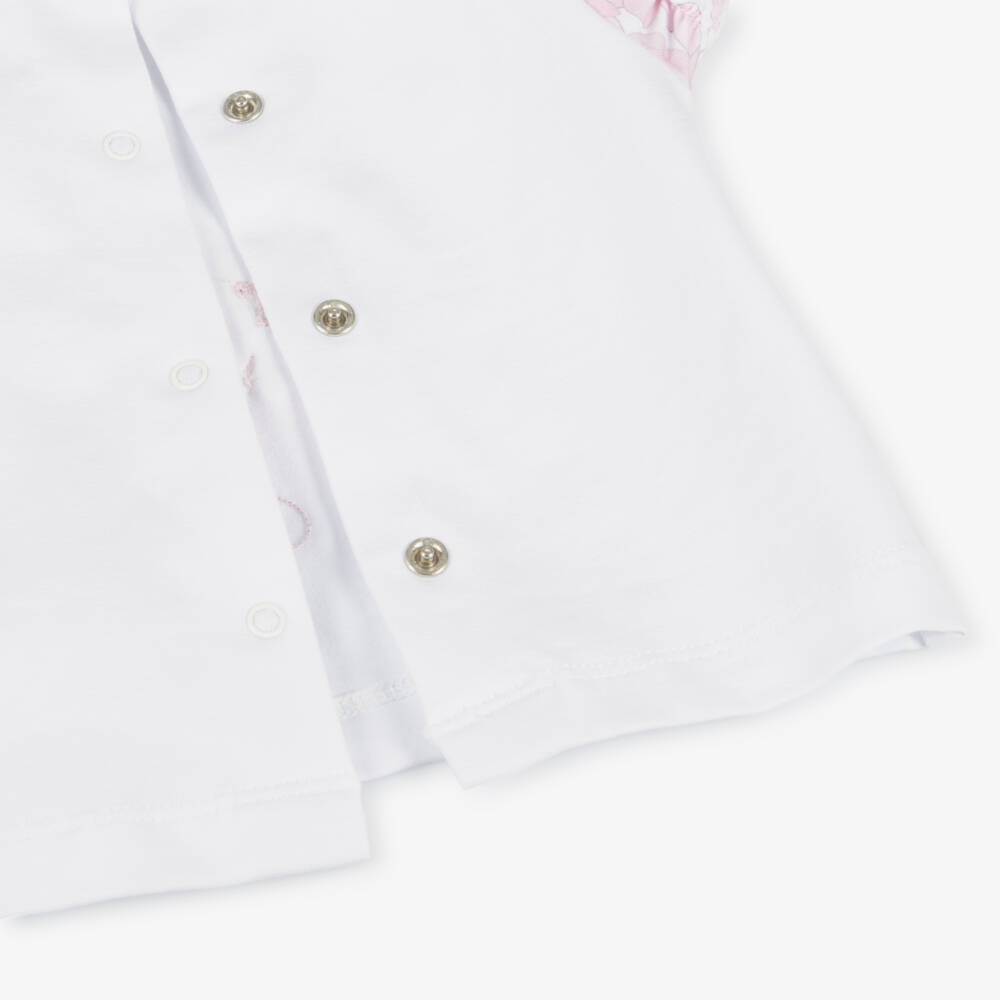 iDO Mini-طقم فراشات وردي وأبيض للبنات | Childrensalon Outlet