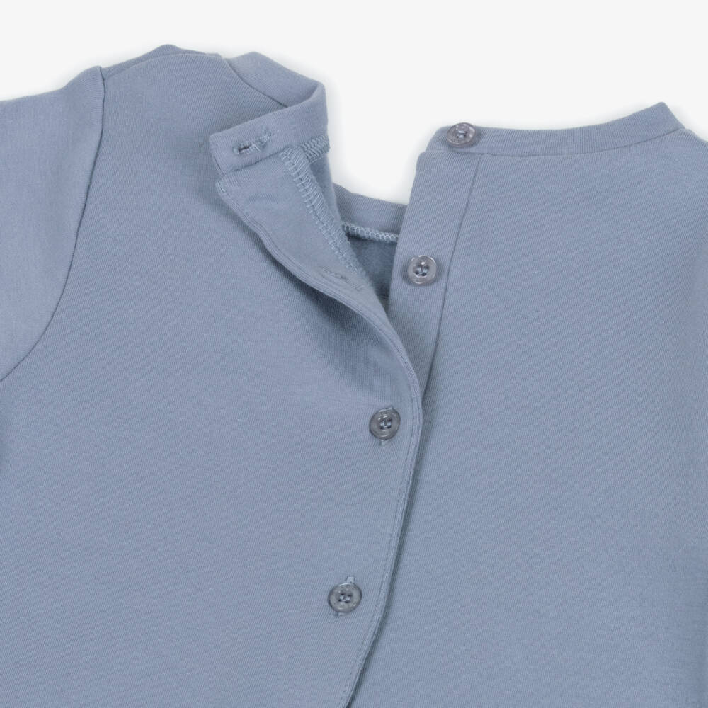 iDO-Girls Purple Cotton Jersey Dress with Sequin & Tulle Flower | Childrensalon Outlet