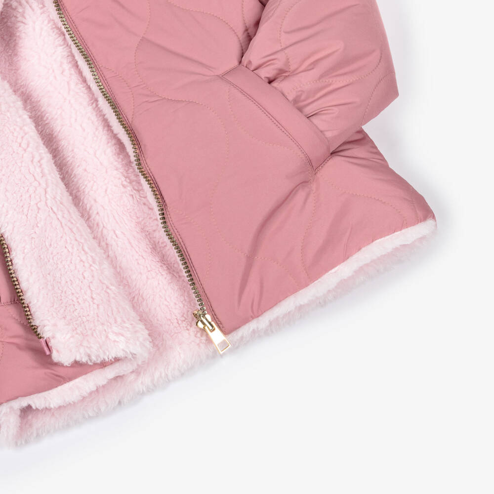 iDO Малыши-Girls Quilted Reversible Jacket | Childrensalon Outlet