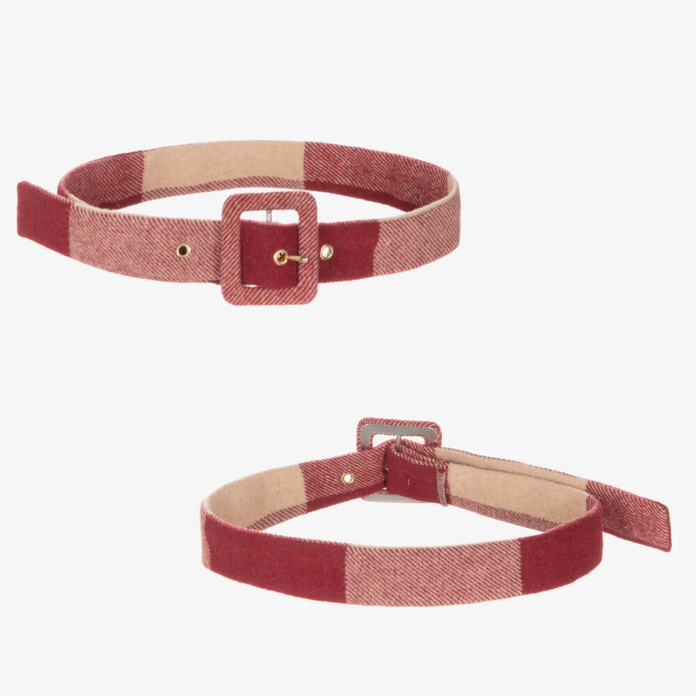 iDO Junior-تنورة مزيج صوف لون أحمر وبيج | Childrensalon Outlet