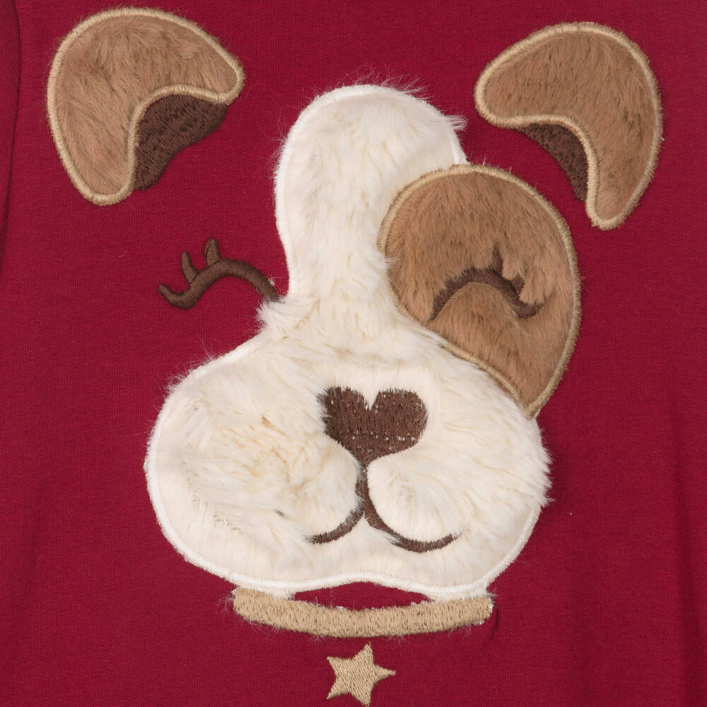 iDO Baby-Girls Red Cotton Dress | Childrensalon Outlet