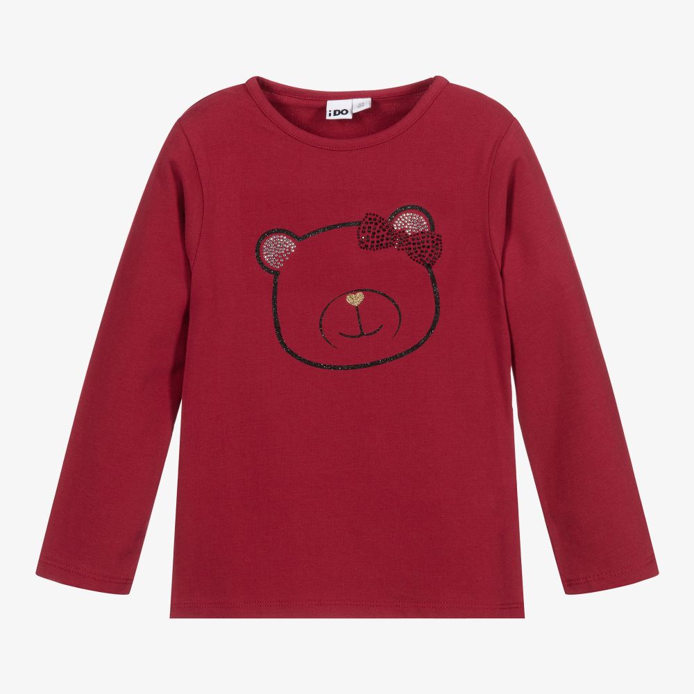 iDO Baby - Rotes Baumwolljersey-Oberteil (M) | Childrensalon