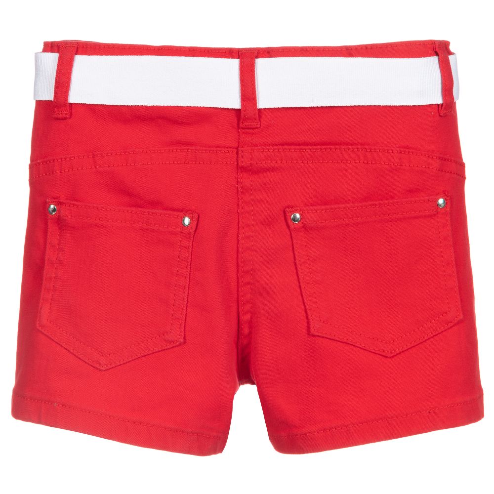 iDO Baby Girls Red Denim Shorts