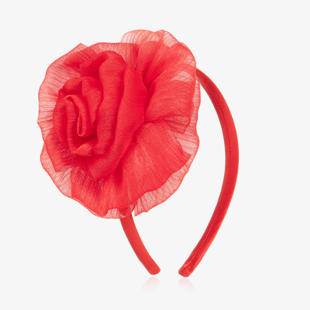 iDO Baby - Girls Red Flower Hairband | Childrensalon