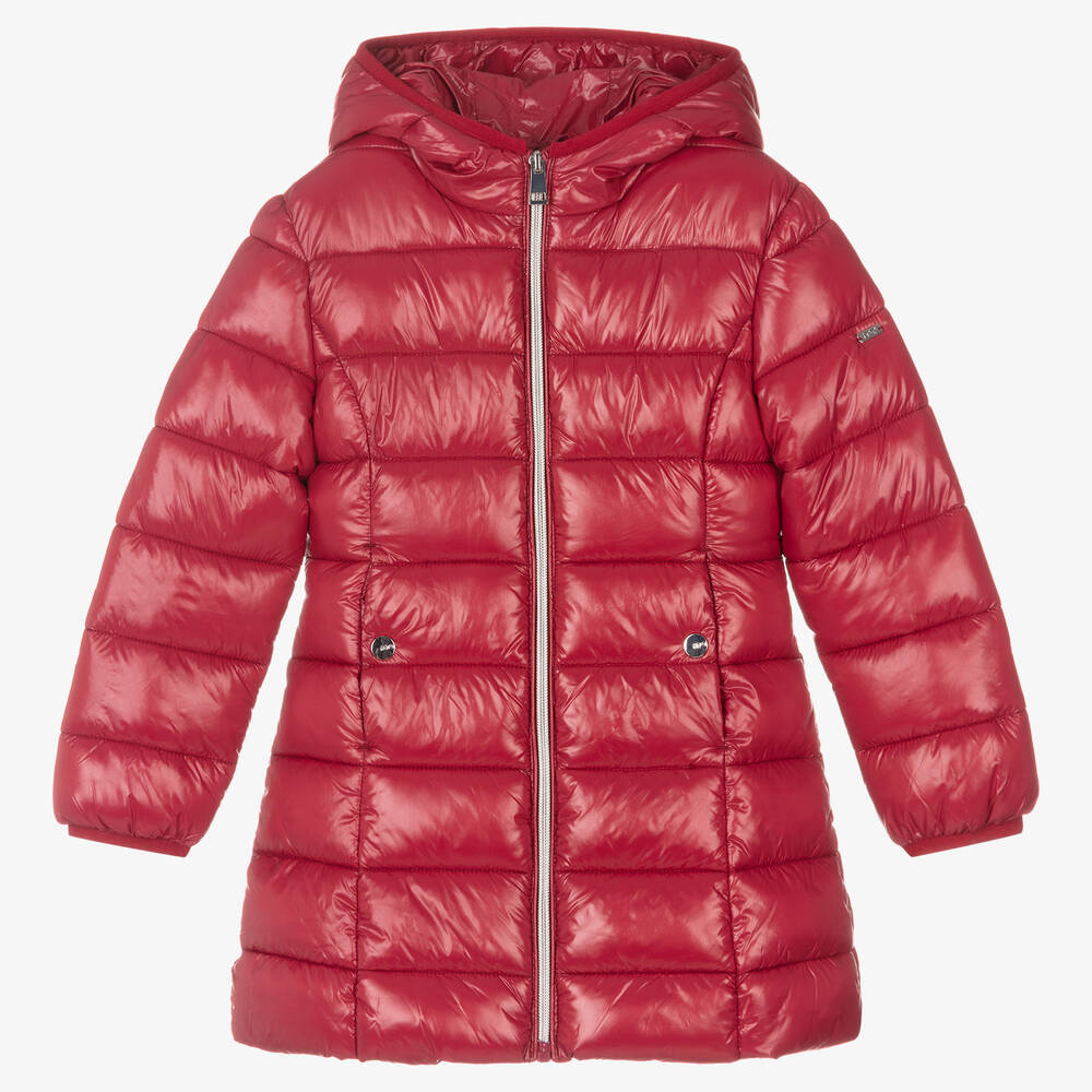 iDO Baby - Girls Red Puffer Coat | Childrensalon
