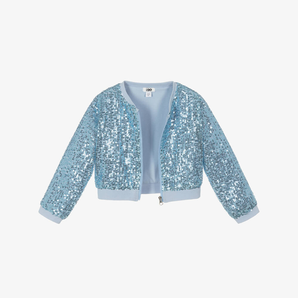iDO Малыши-Блестящий синий жакет из тюля для девочек | Childrensalon Outlet