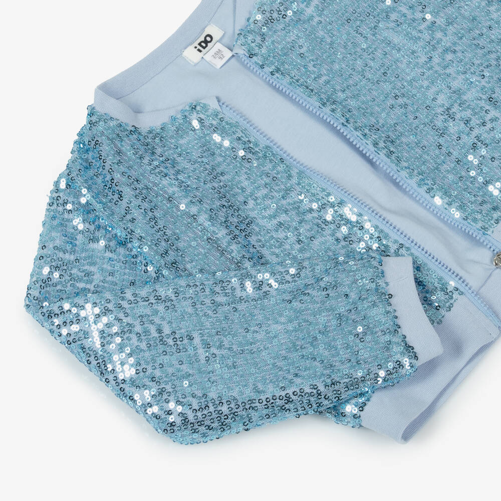 iDO Малыши-Блестящий синий жакет из тюля для девочек | Childrensalon Outlet