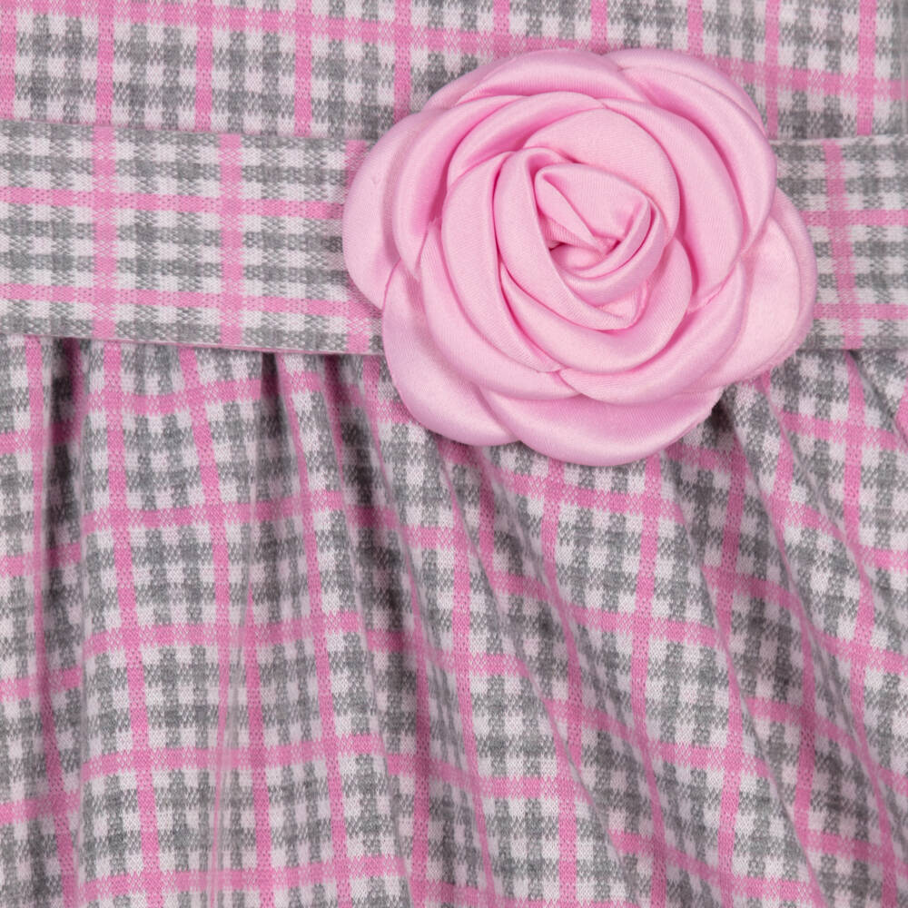 iDO Baby-Girls Short Sleeve Check Dress | Childrensalon Outlet