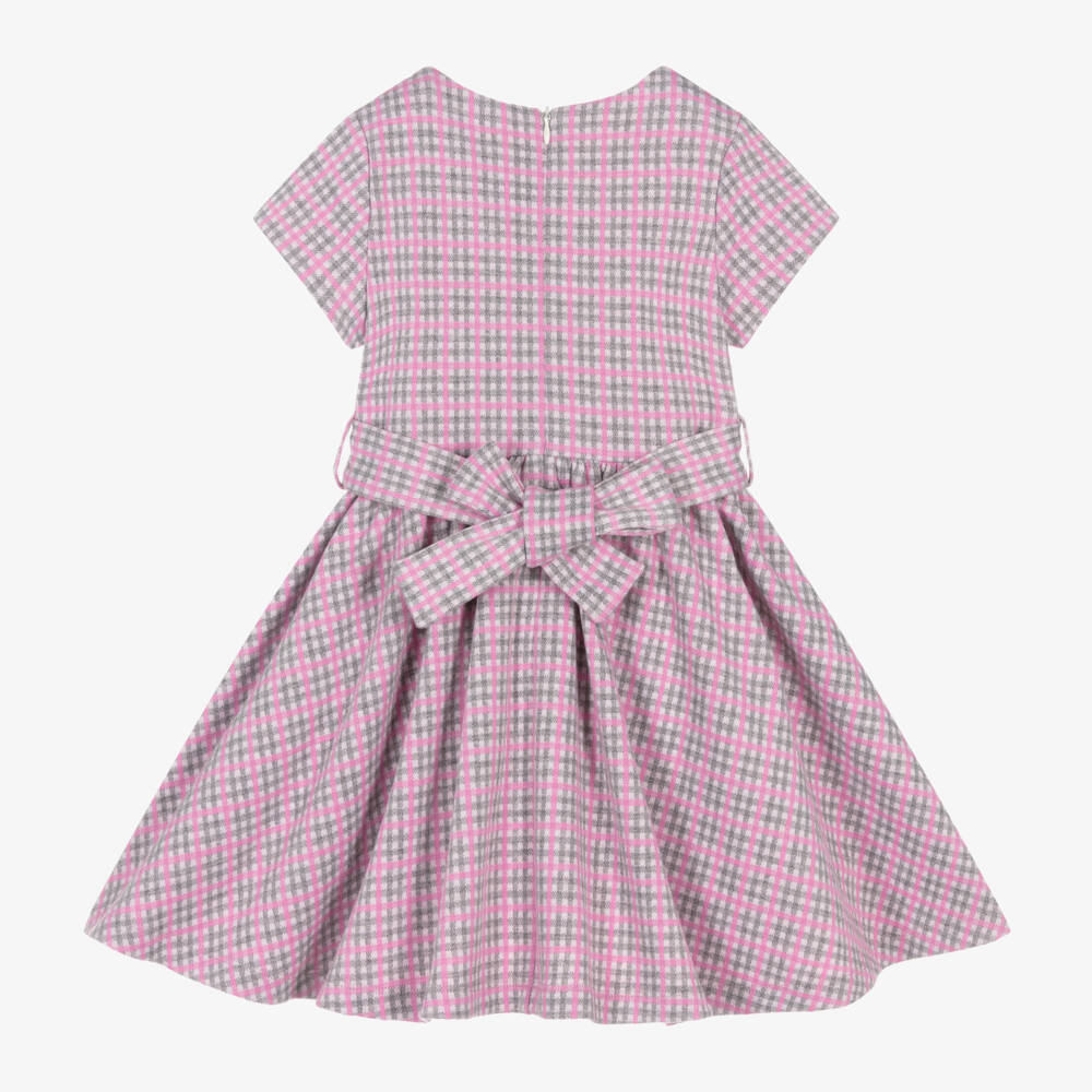 iDO Baby-Girls Short Sleeve Check Dress | Childrensalon Outlet