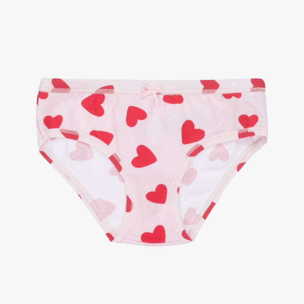 iDO Junior-Girls' Soft Pink Cotton Briefs Trio | Childrensalon Outlet